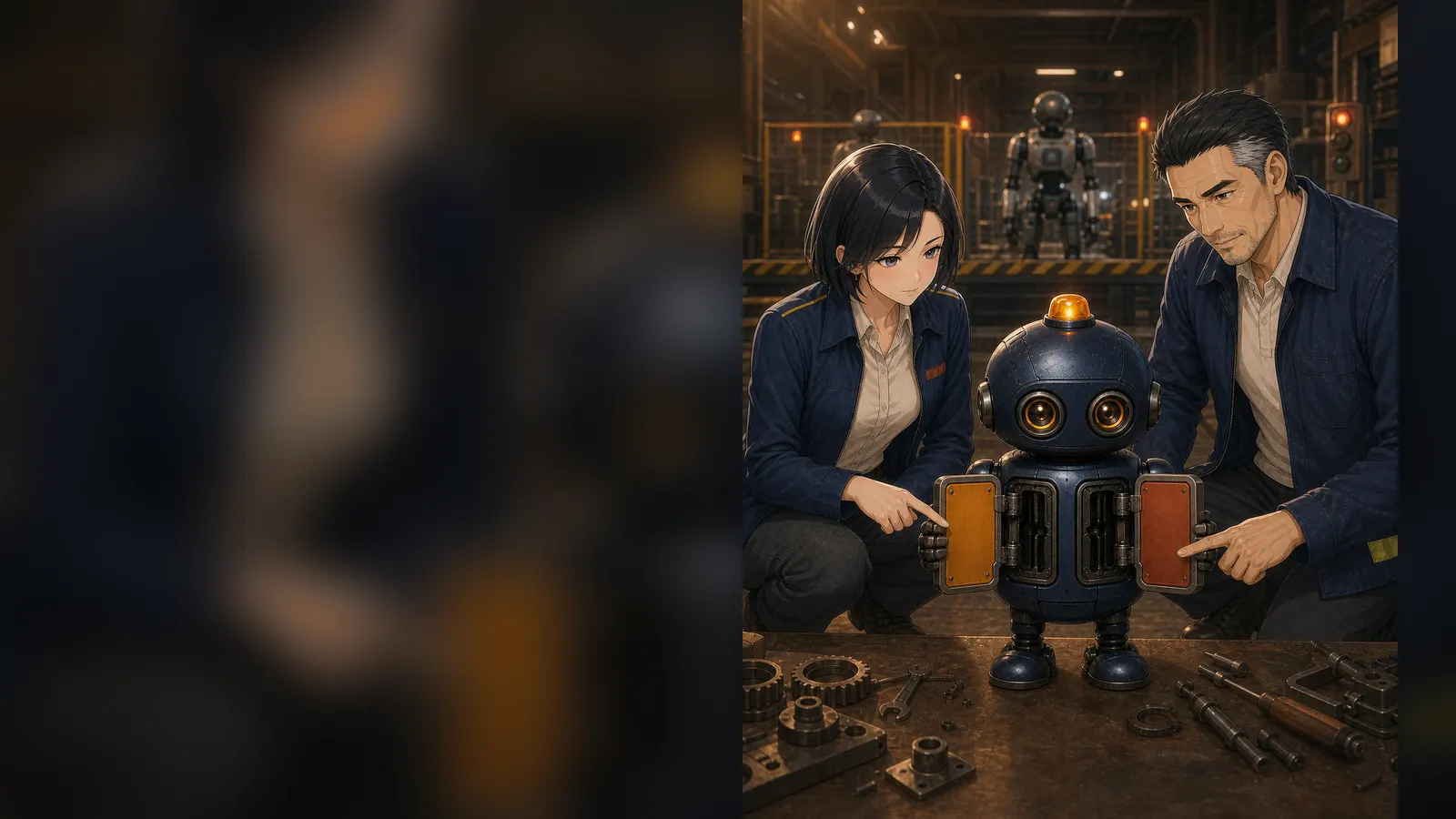 アオイとカナメがバッジの能力と限界の二つの扉を同じように確かめる場面